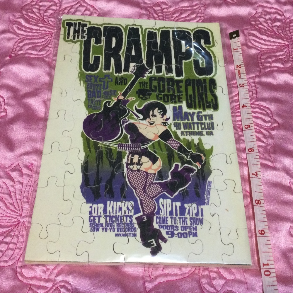 Handmade “ The Cramps” puzzle